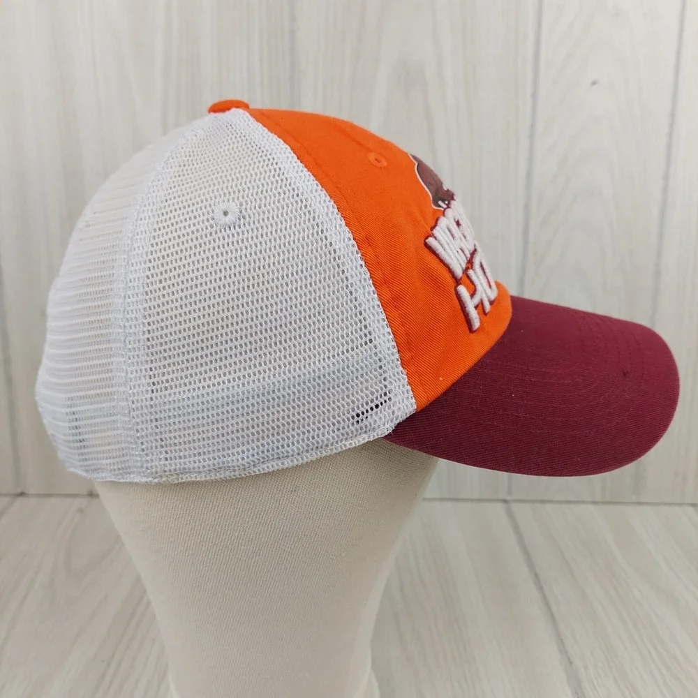 Top of the World Virginia Tech Hokies Hat Mens OSFM Orange Maroon Trucker Cap